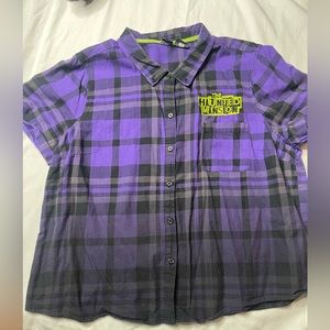 Plaid Haunted Mansion Button shirt